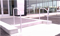 Fence Gallery Photo - Aluminum Pipe Rail at Single Step 2.jpg